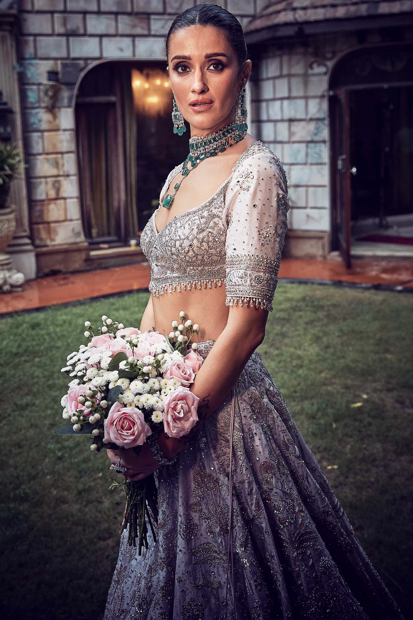 The Wanderlust Starlight Masai Lehenga