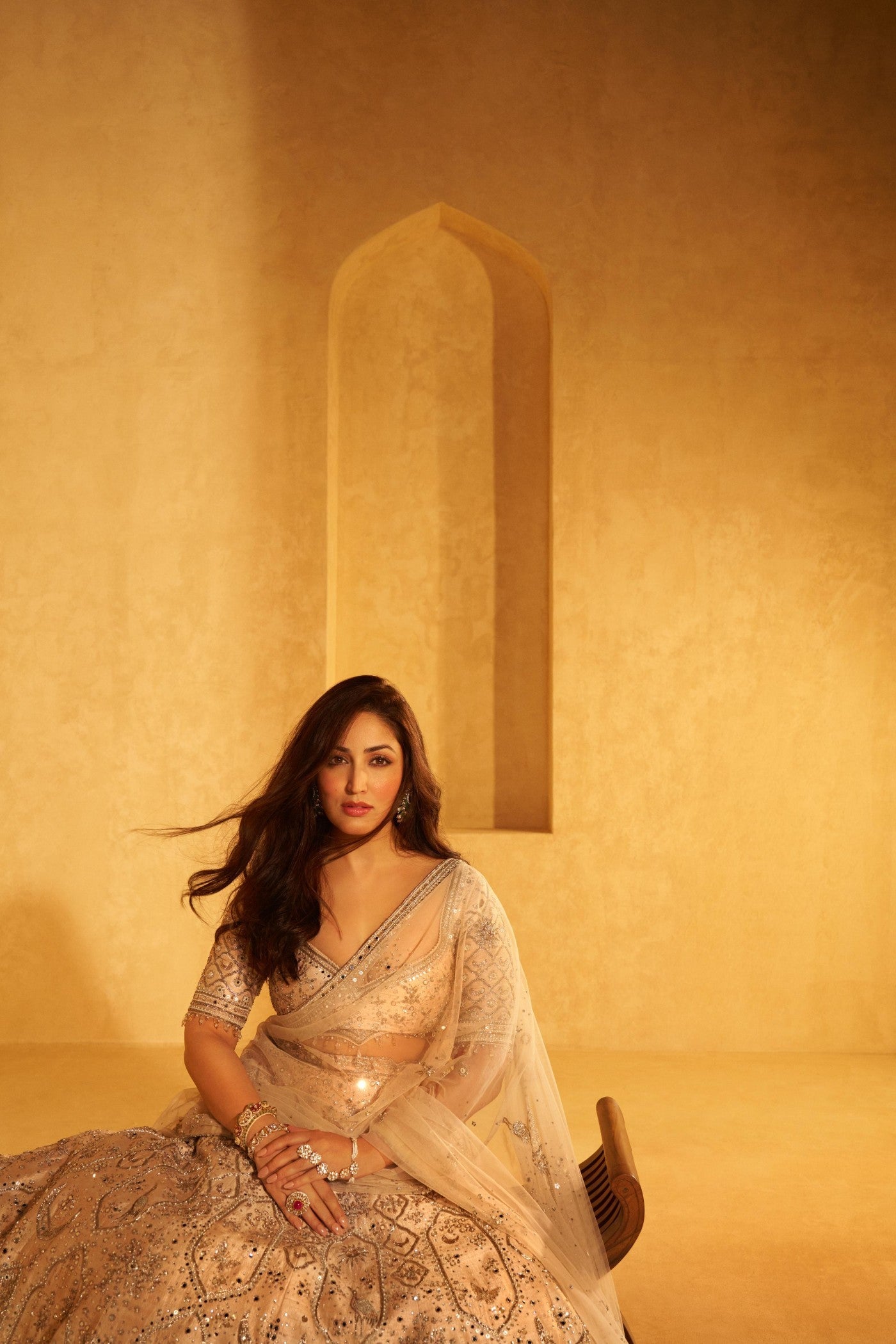 The Japanese Pink Royal Masai Holy Trinity Lehenga