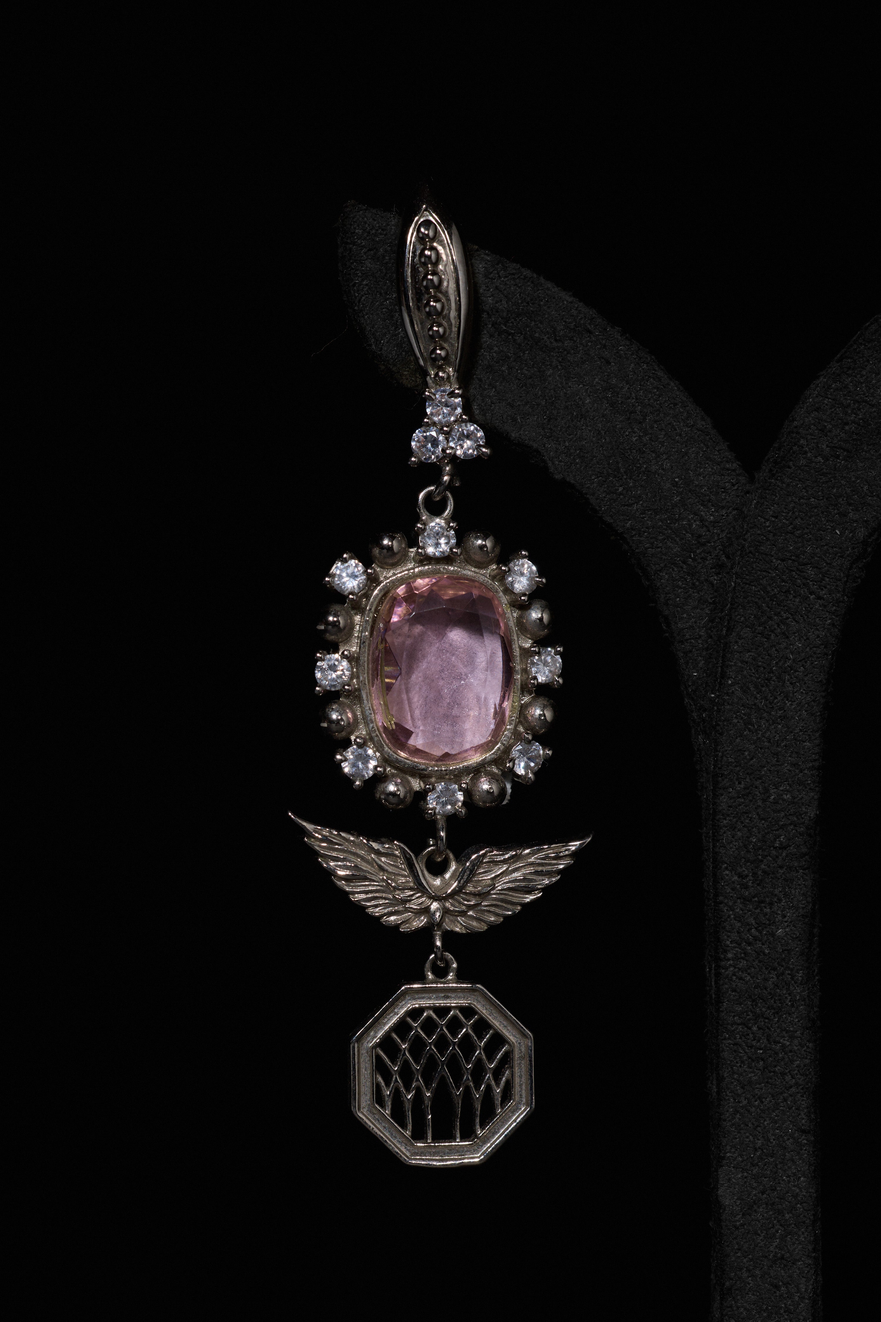 The Royal Florentine French Rose Earrings in Starlight