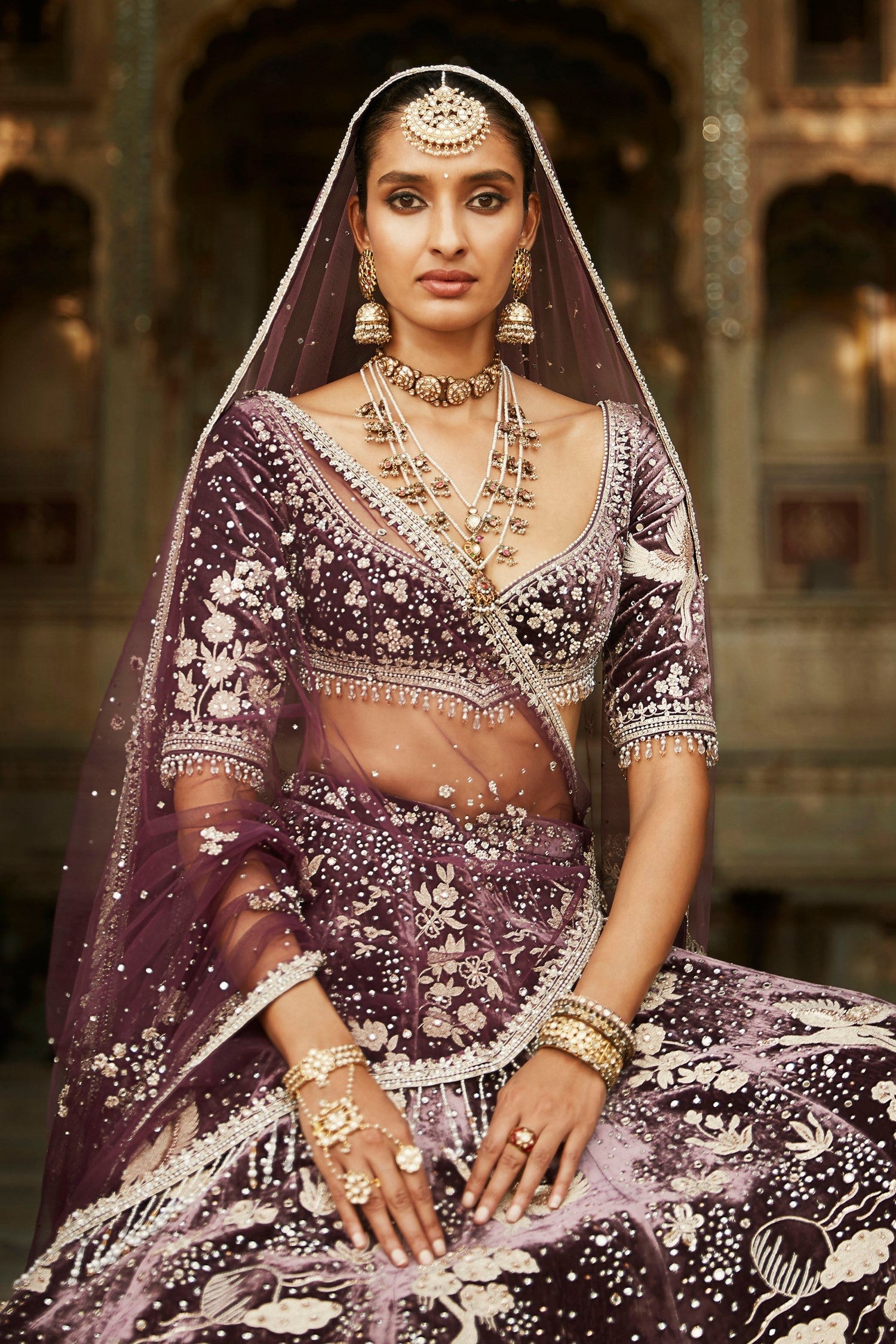 The Masai Night Sky Lehenga