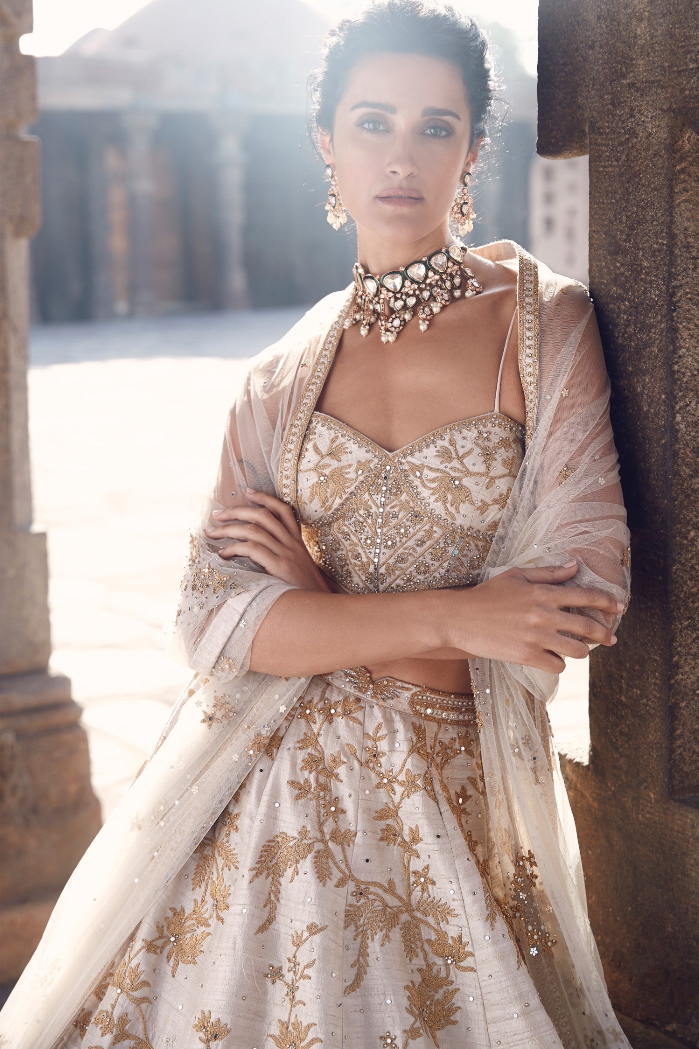 The Sona Kora Mini Corset Lehenga set