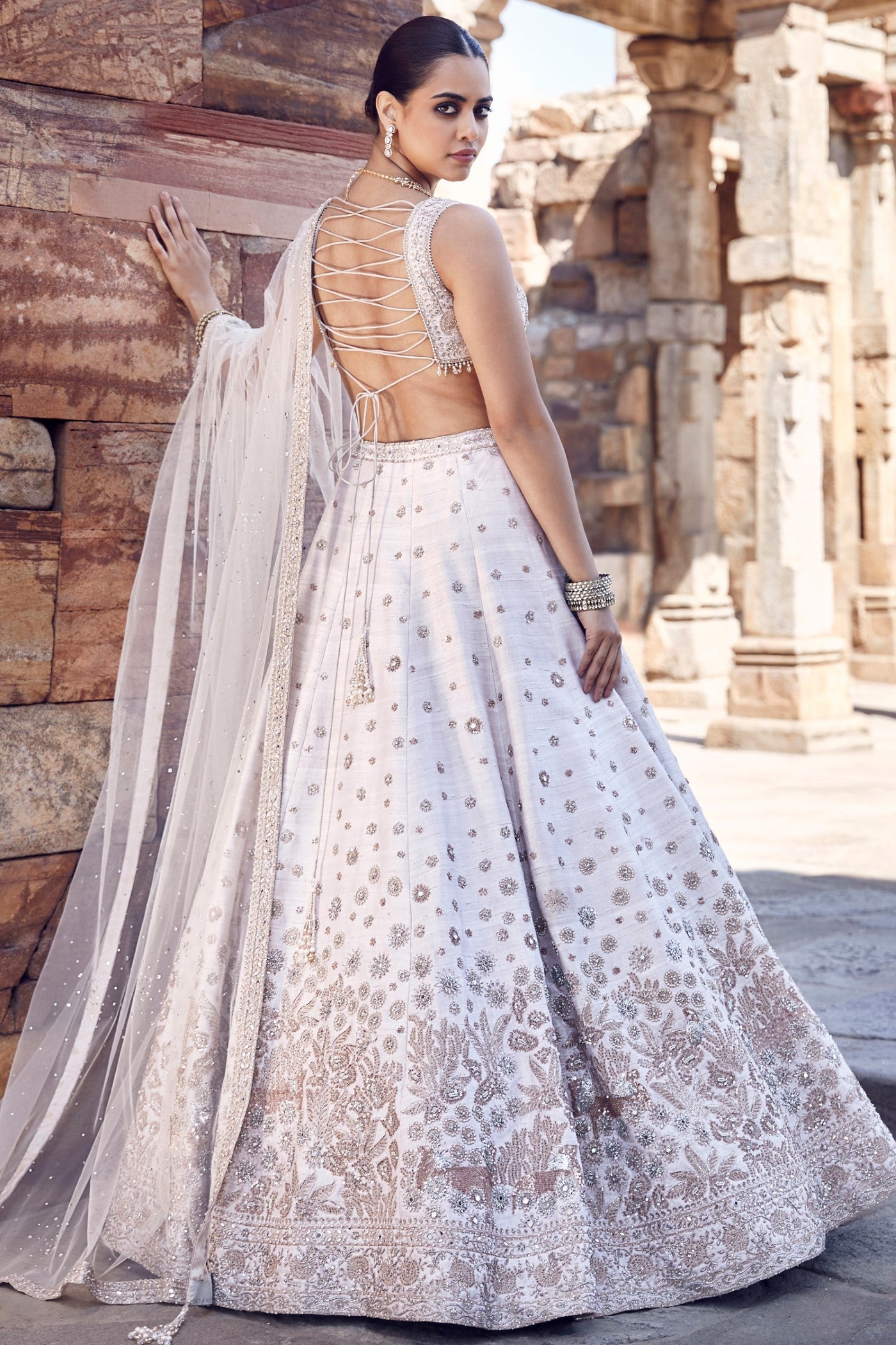 The Ekru Royal Nandi Lehenga