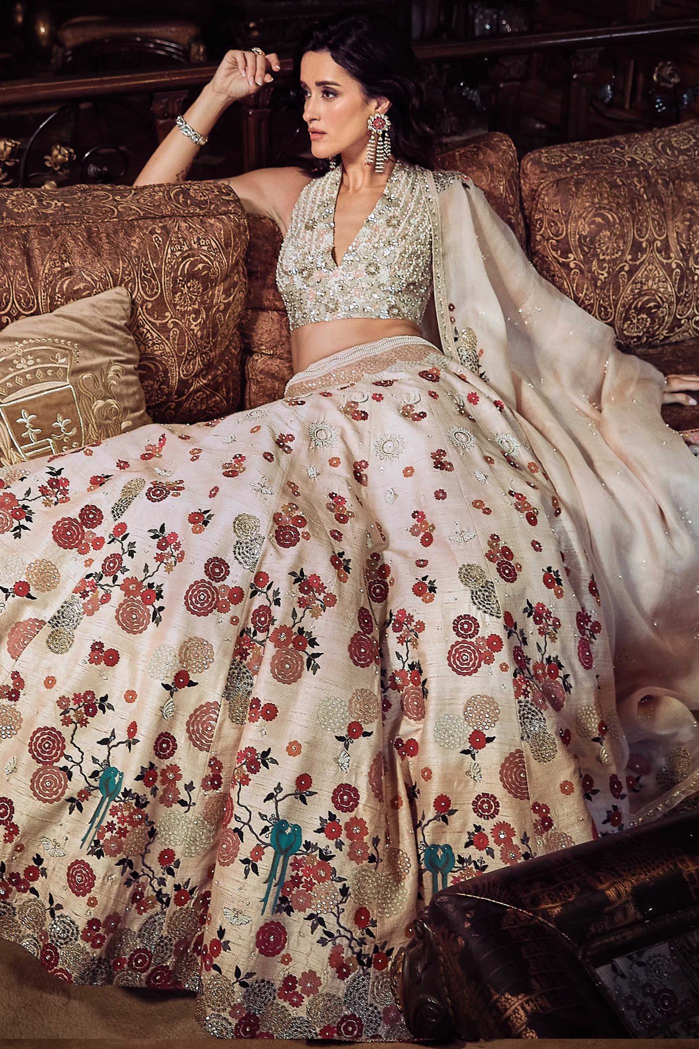 The Satire Japanese Pink Lehenga