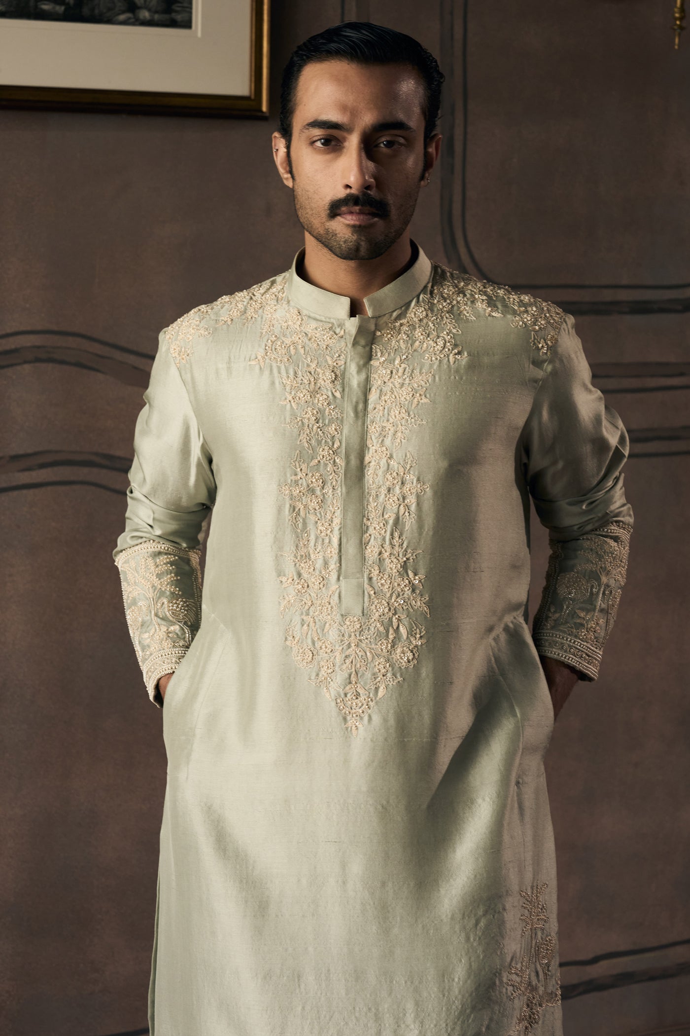The La Creme' Masai Jade Kurta Set
