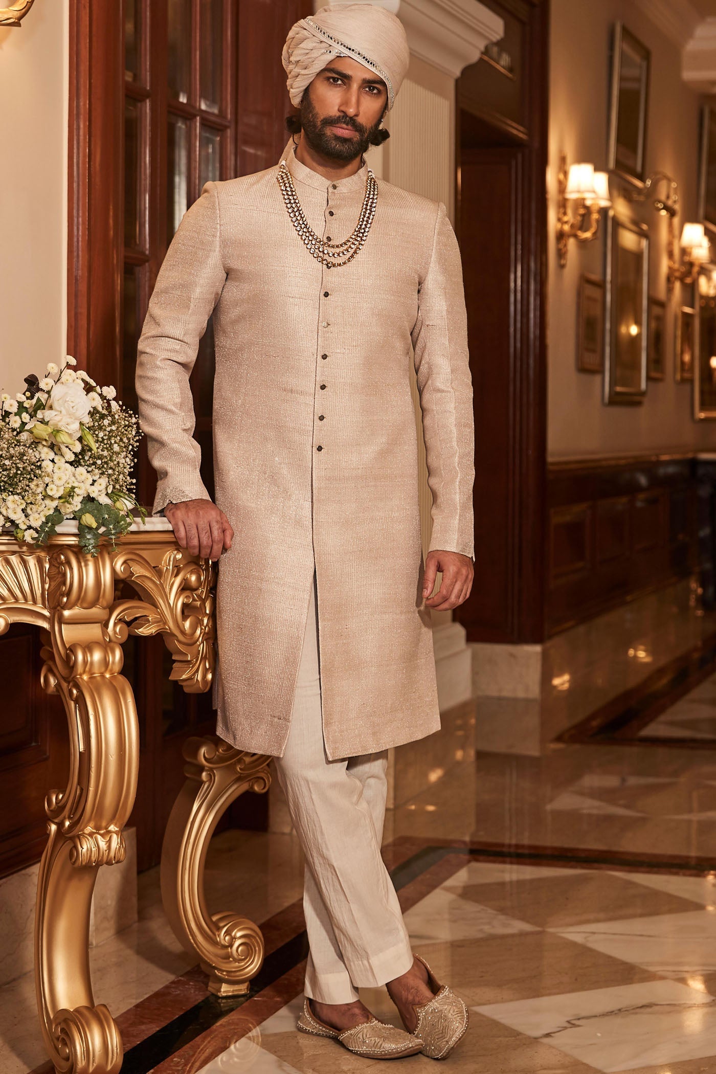 The Vintage Royal Ivory Sherwani