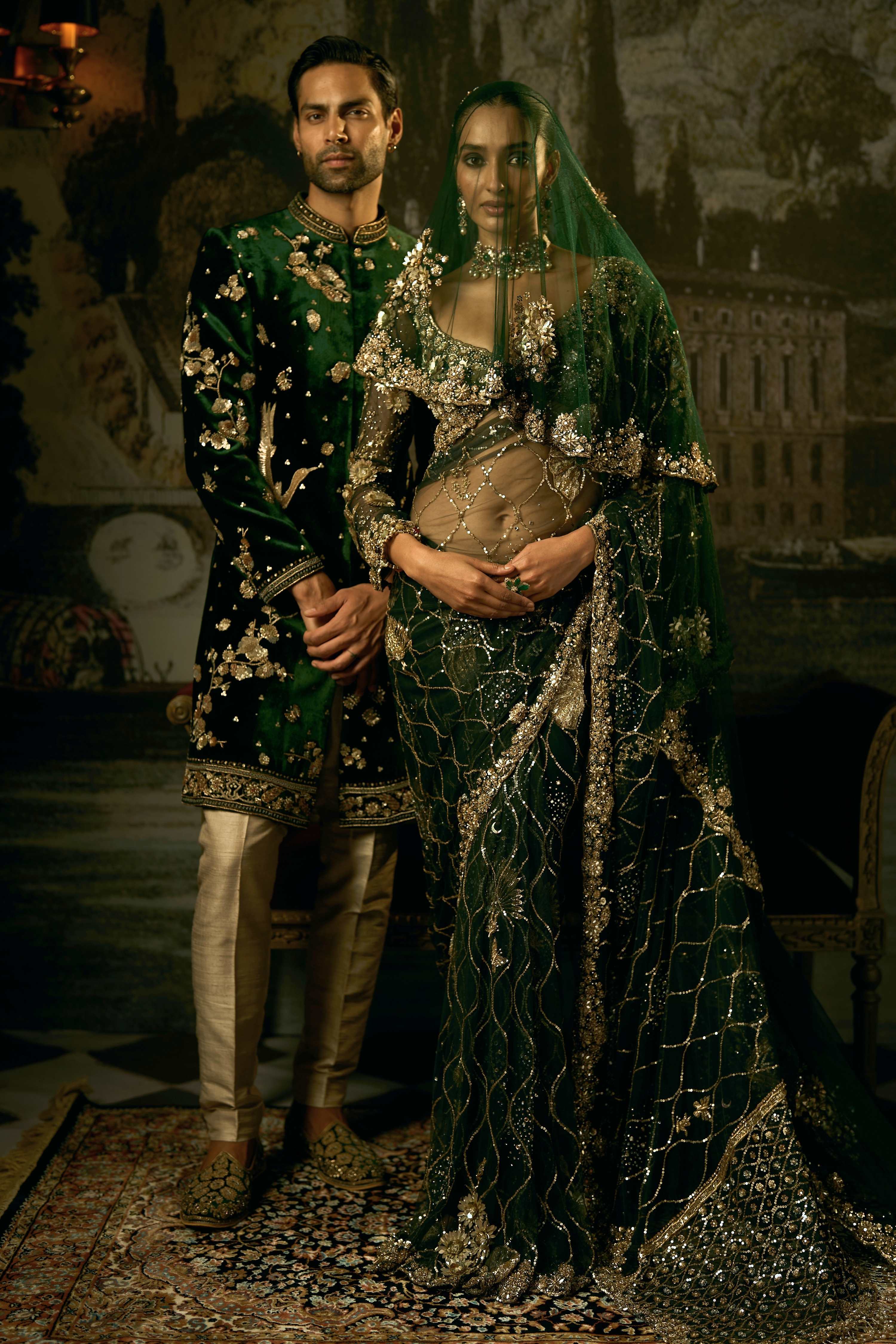 The Wild Lotus Pond Saree