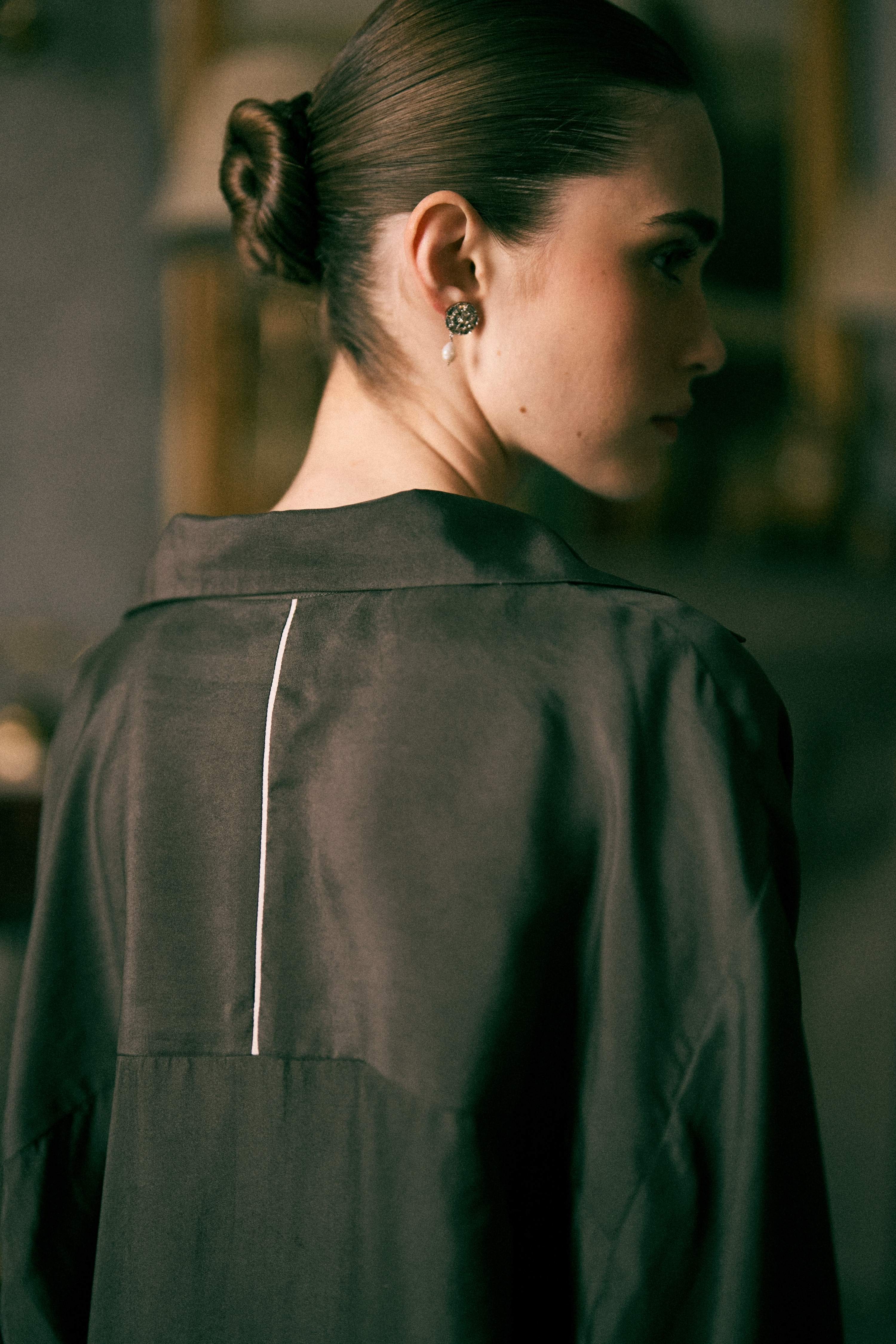The Lisbon Oversize Silk Shirt