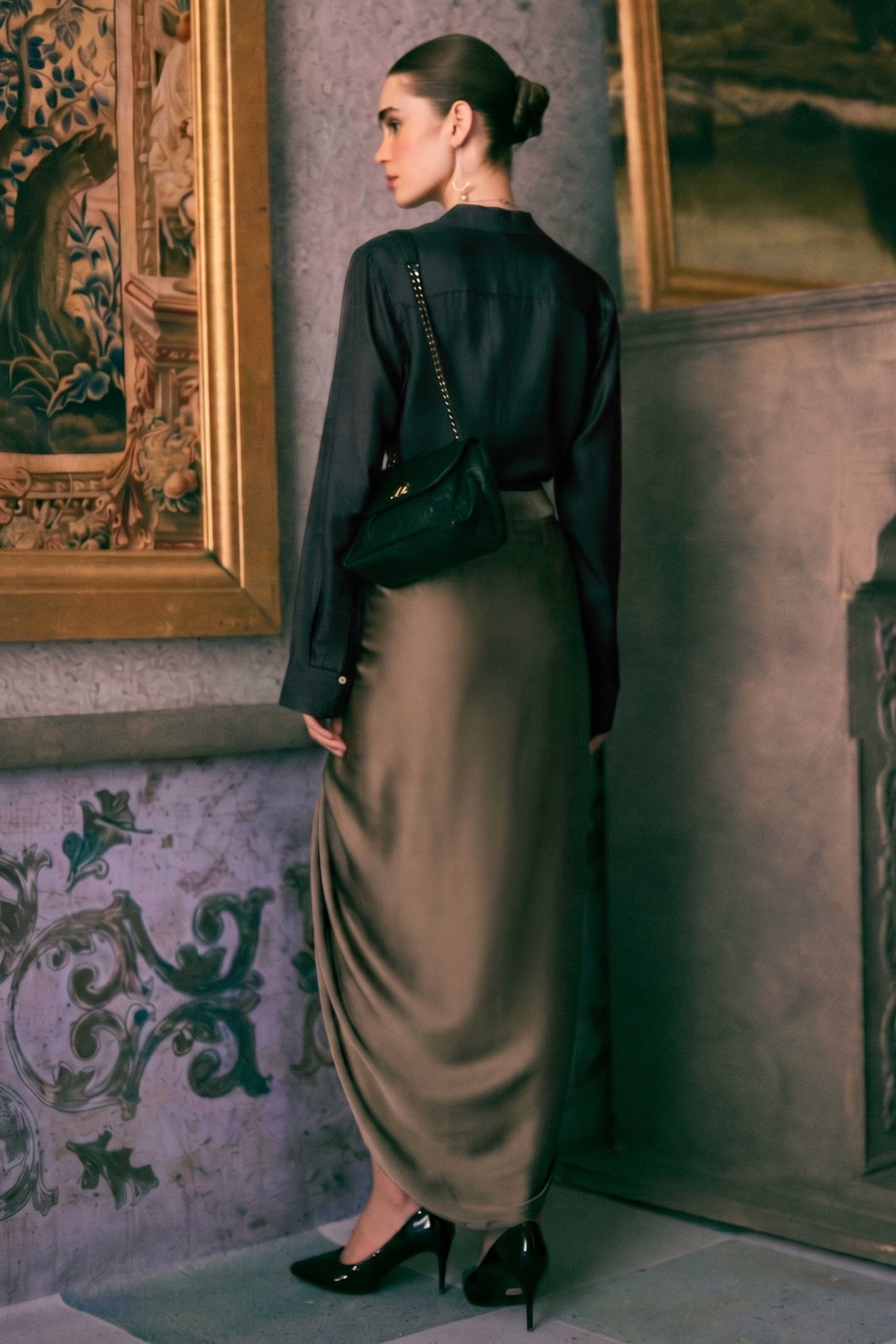 The Venetian Winged Drape Skirt