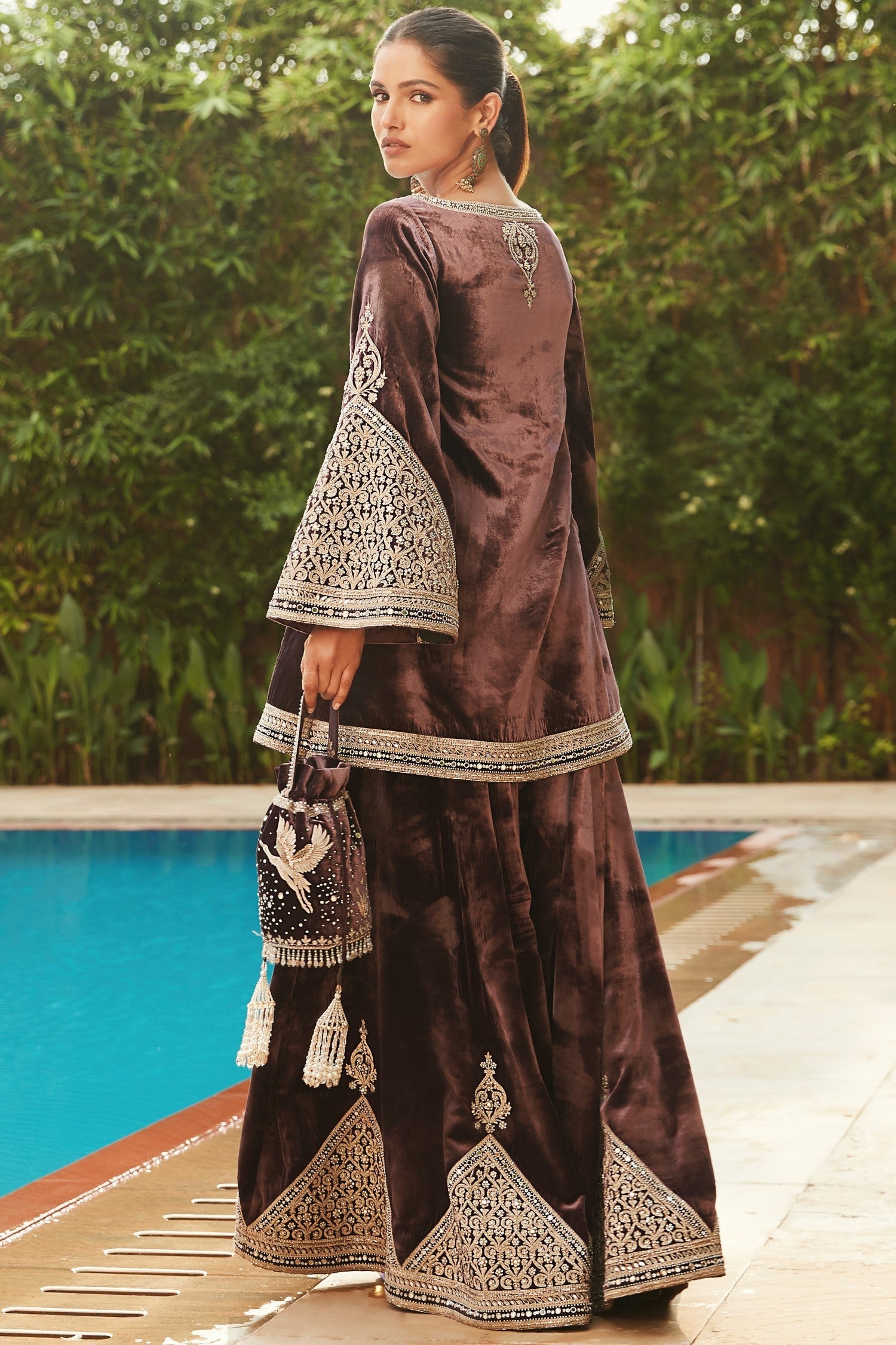 Royal Persian temple sharara set