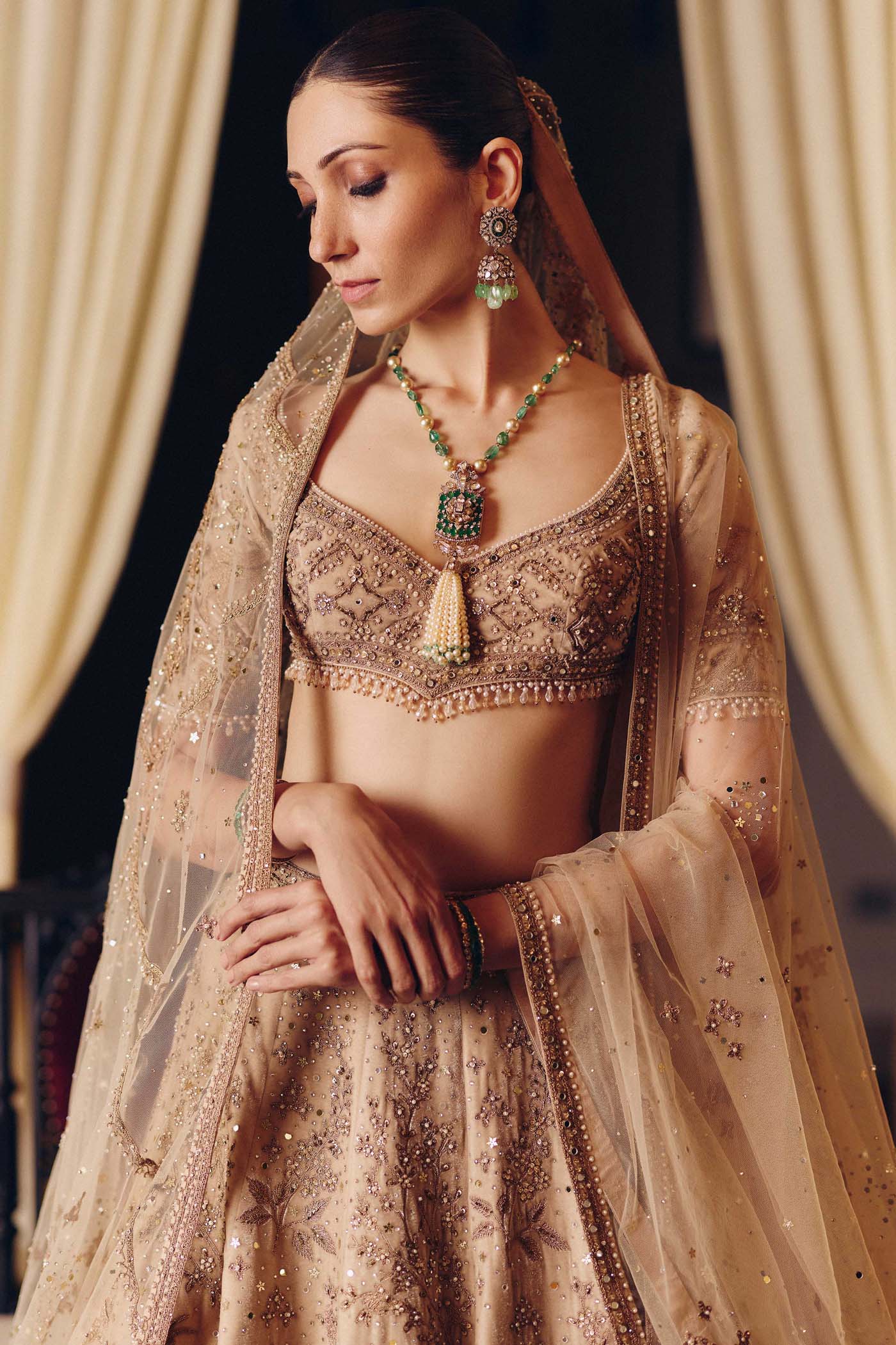 The Dripping Gold Tara Lehenga