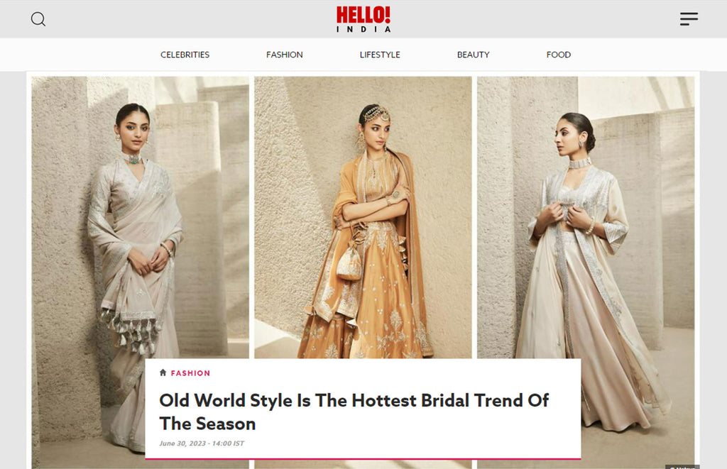 Bridal Spotlight: Matsya in HELLO! India’s Digital Feature
