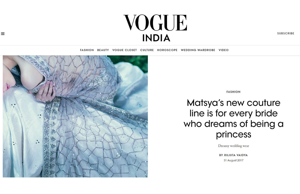 The Empress Of Dawn by Matsya makes it to Vogue India