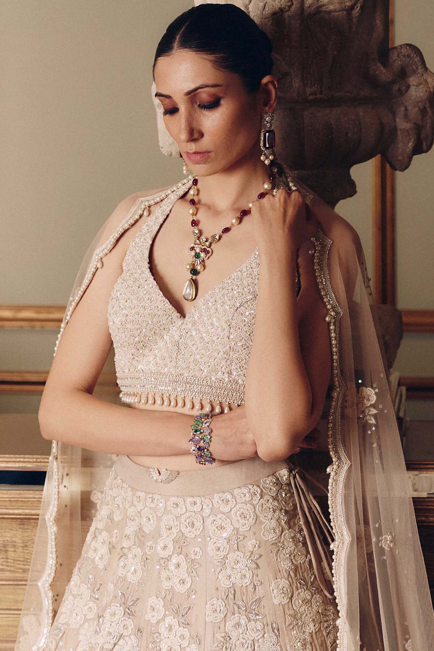 Flamingos of the Wild Lehenga