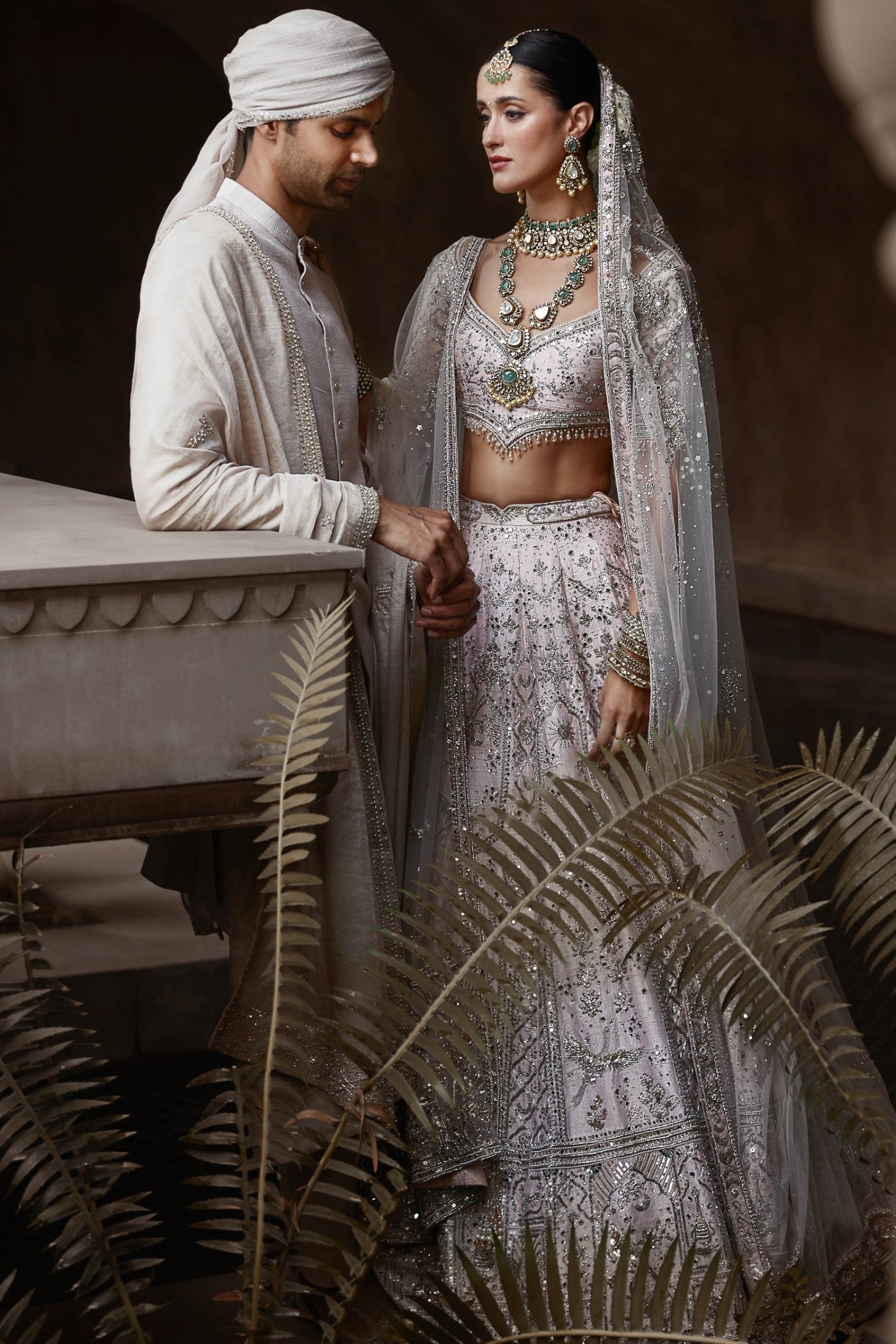 The Japanese Pink Royal Masai Holy Trinity Lehenga