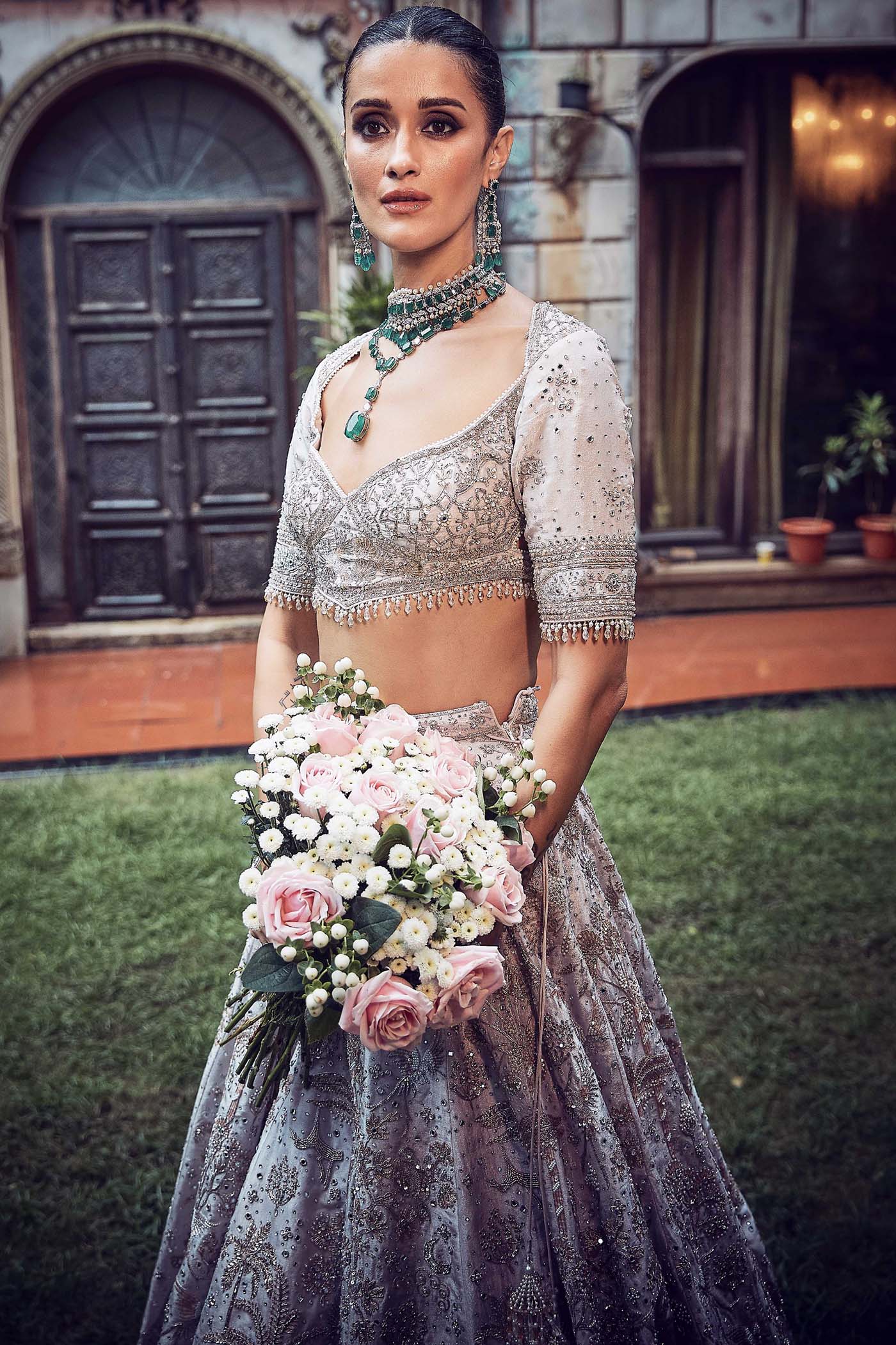 The Wanderlust Starlight Masai Lehenga