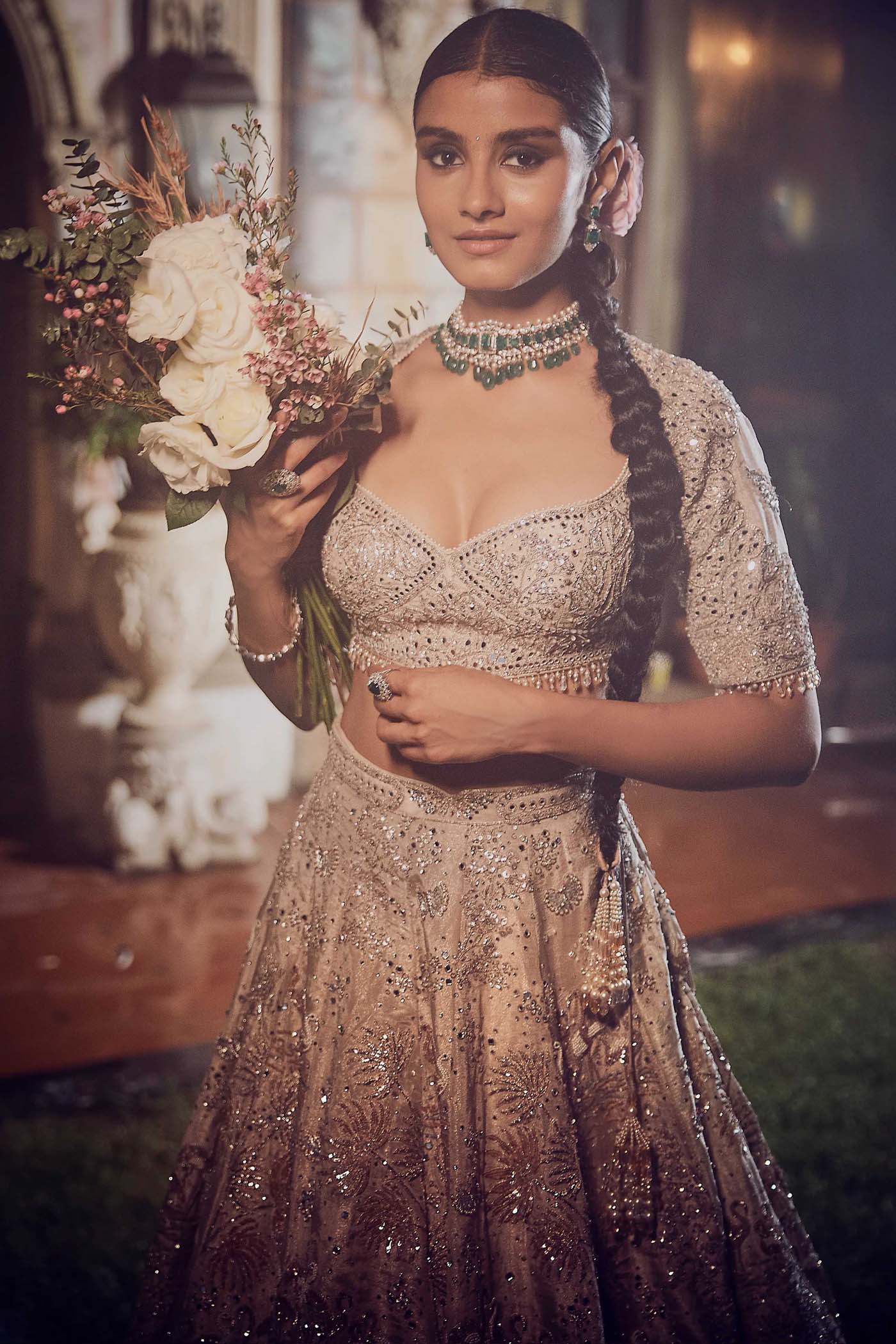 The Matsya Starlight Ponds of Wonder Lehenga