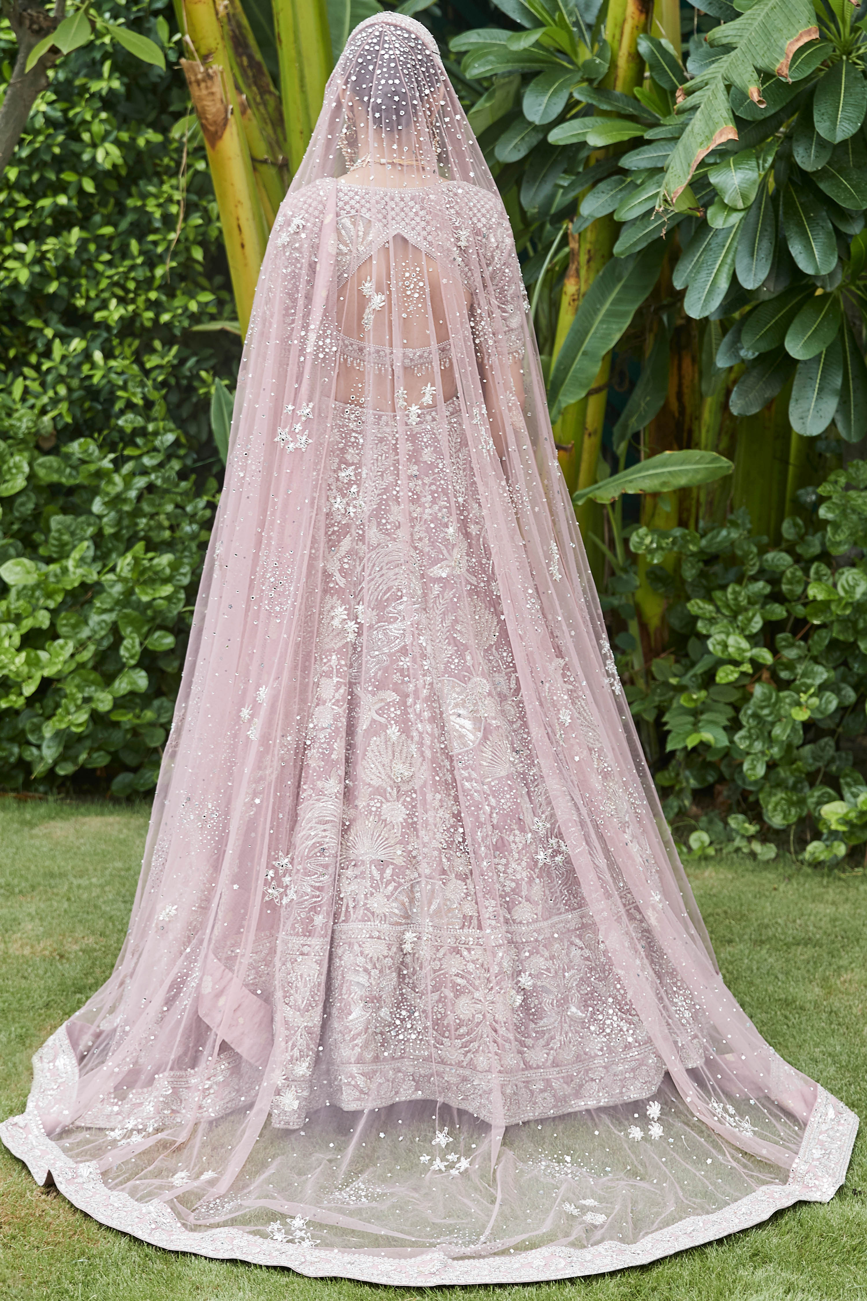 The Wild Seascape French Rose Lehenga