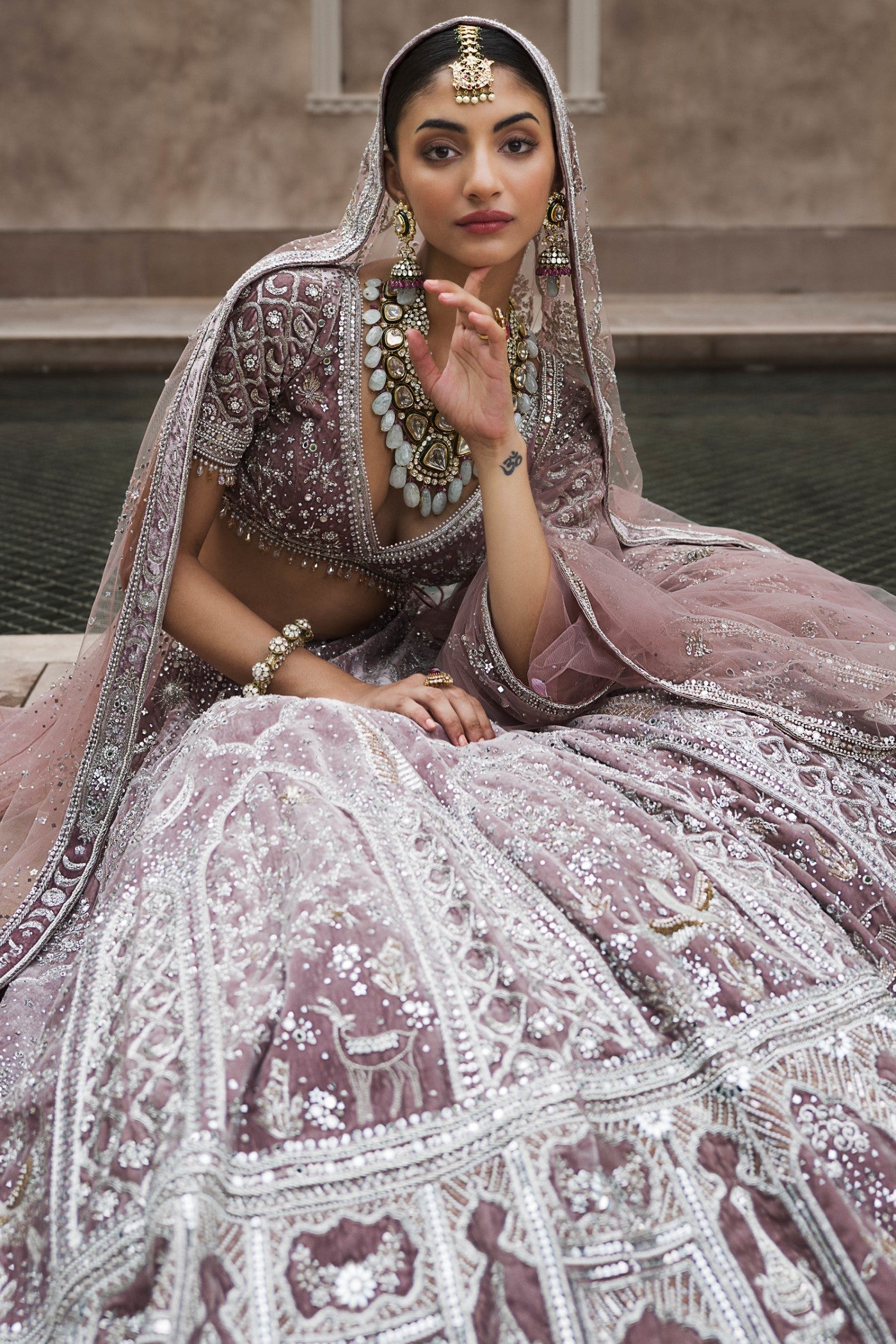 The French Rose Masai Trinity Lehenga