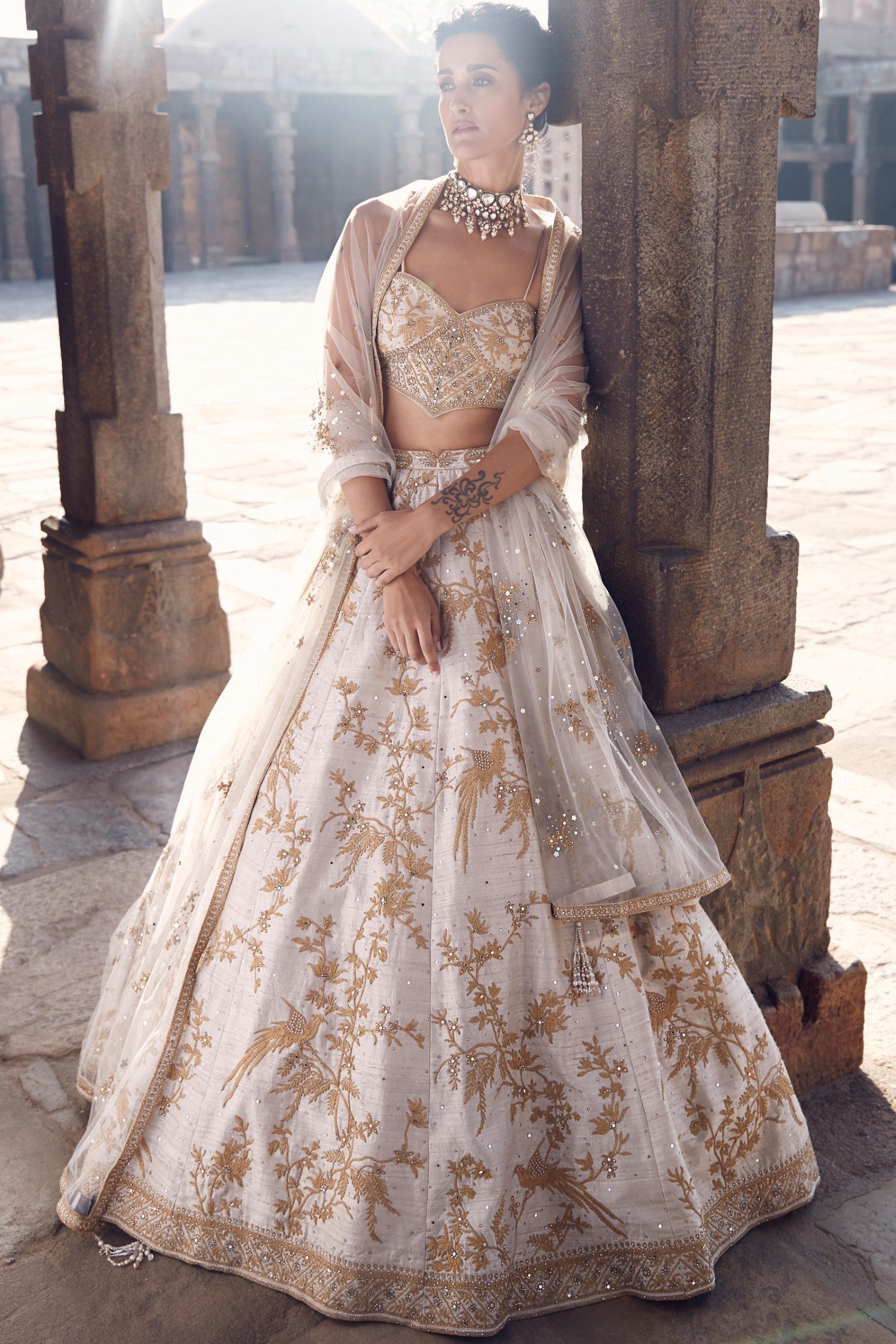 The Sona Kora Mini Corset Lehenga set