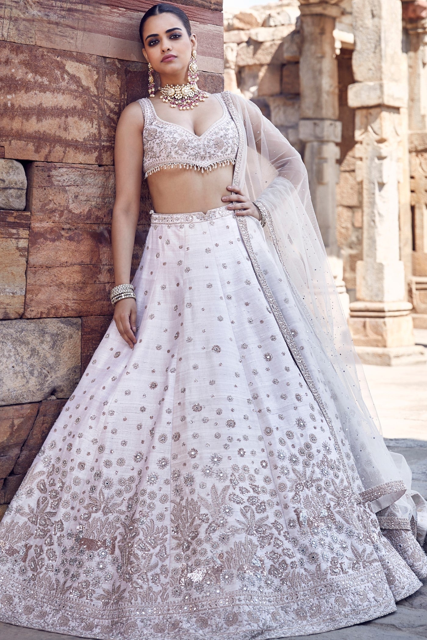 The Ekru Royal Nandi Lehenga