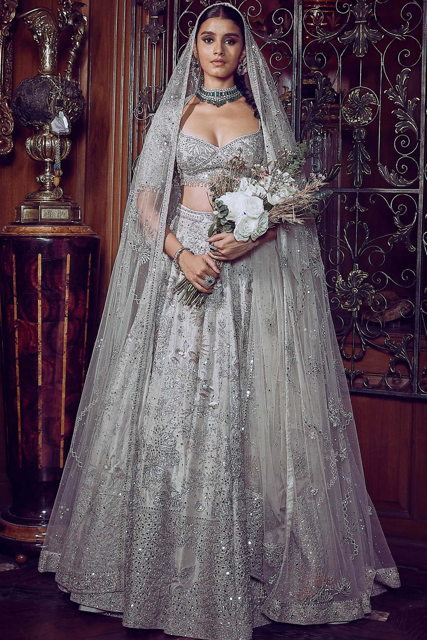 The Matsya Starlight Ponds of Wonder Lehenga