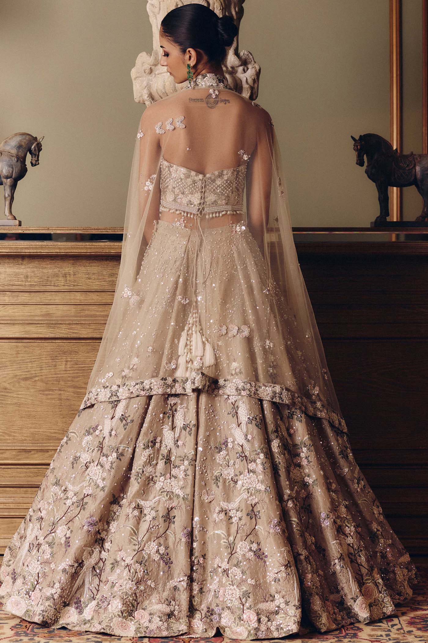 The Amazonica Tissue Lehenga