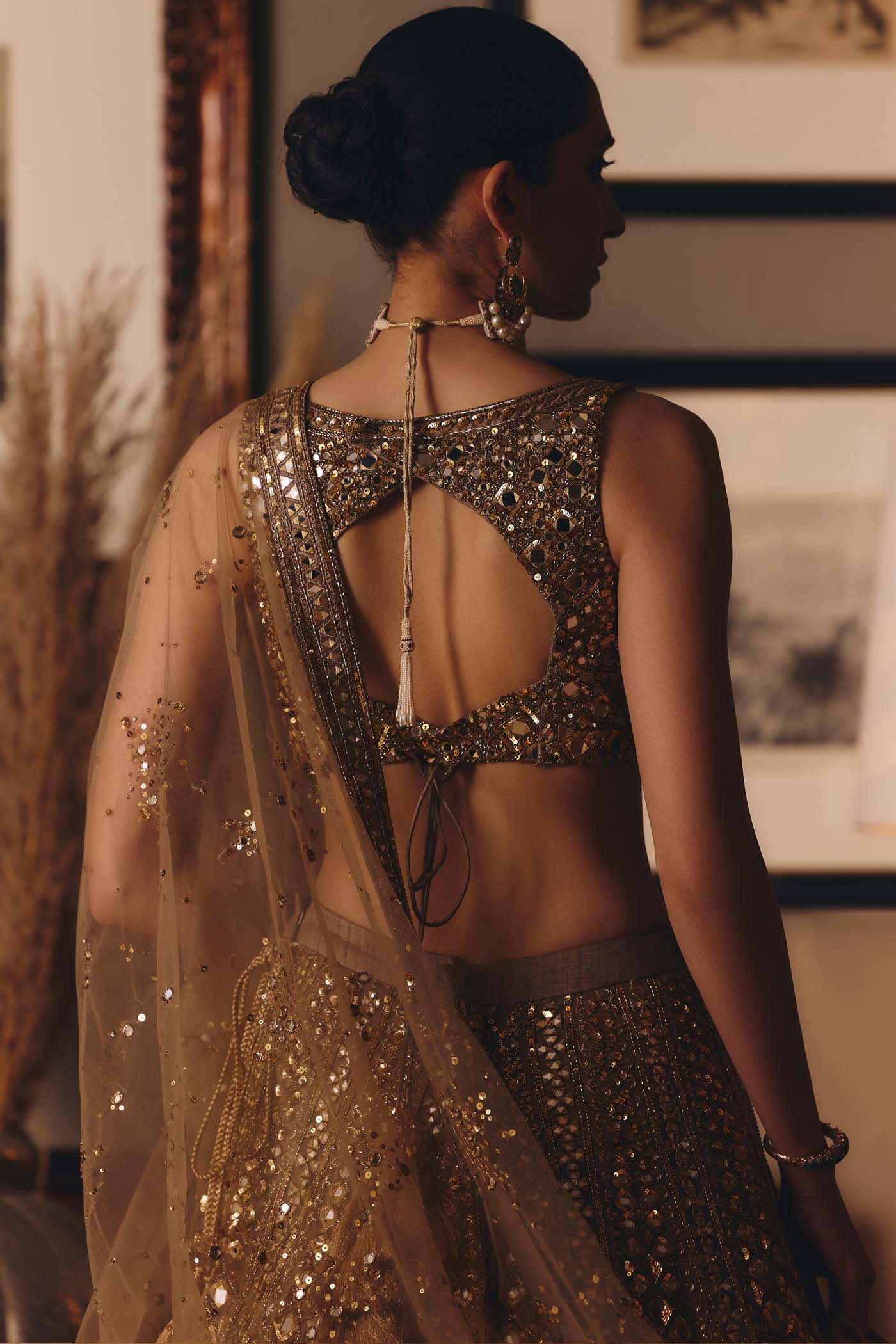 The Sheeshraag Toasted Gold Lehenga