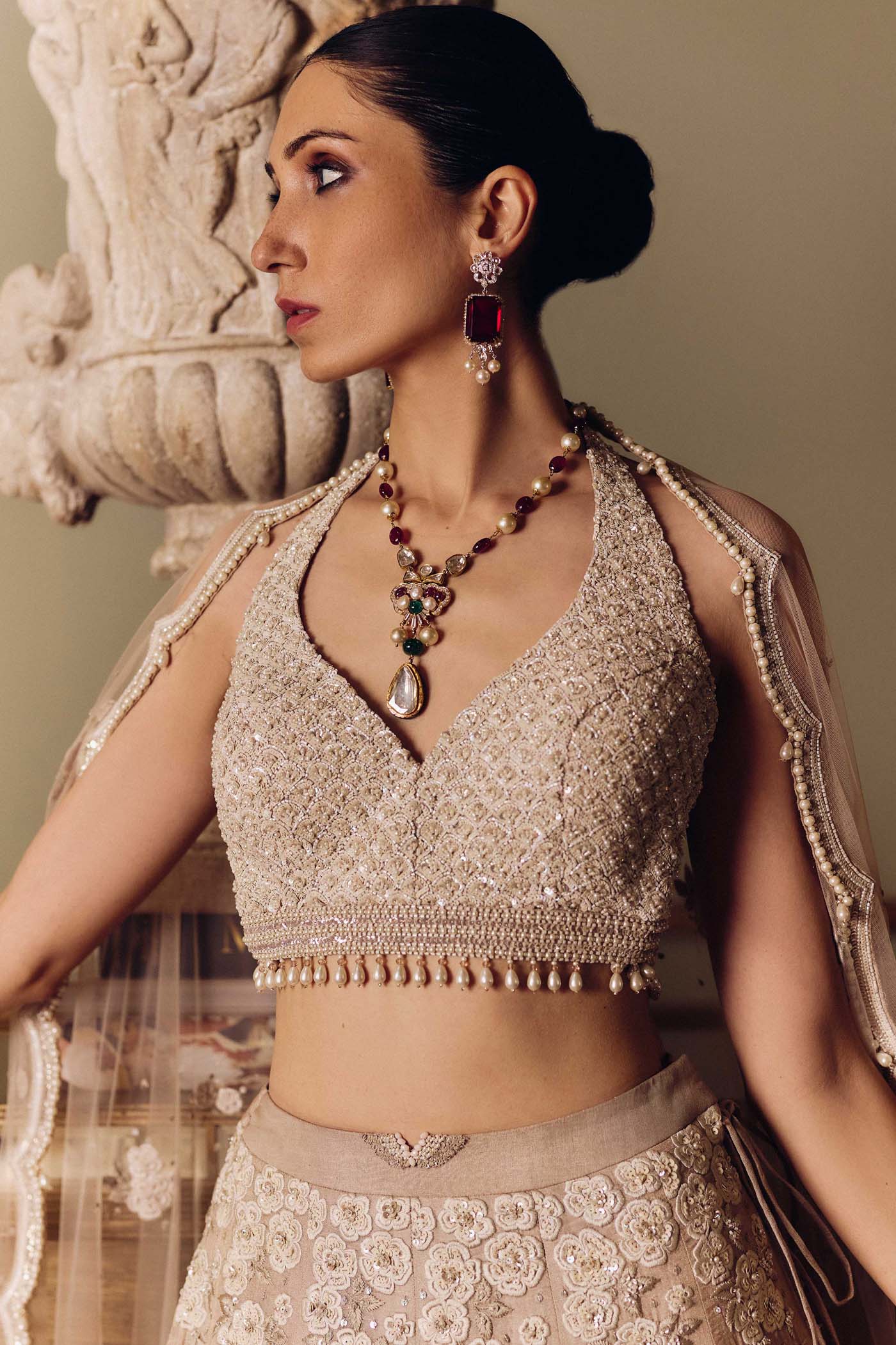 Flamingos of the Wild Lehenga