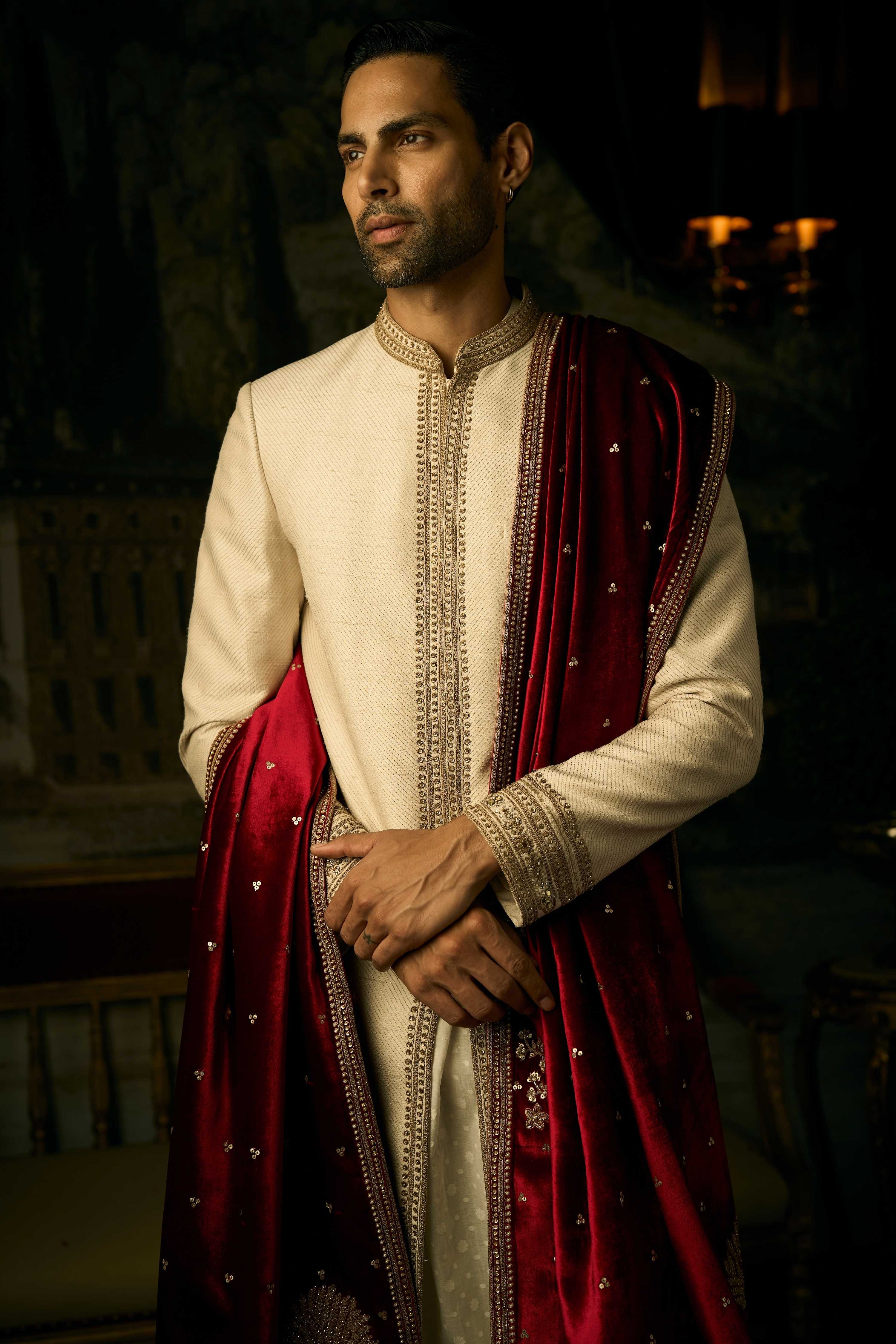 The Vintage Seascape Sherwani