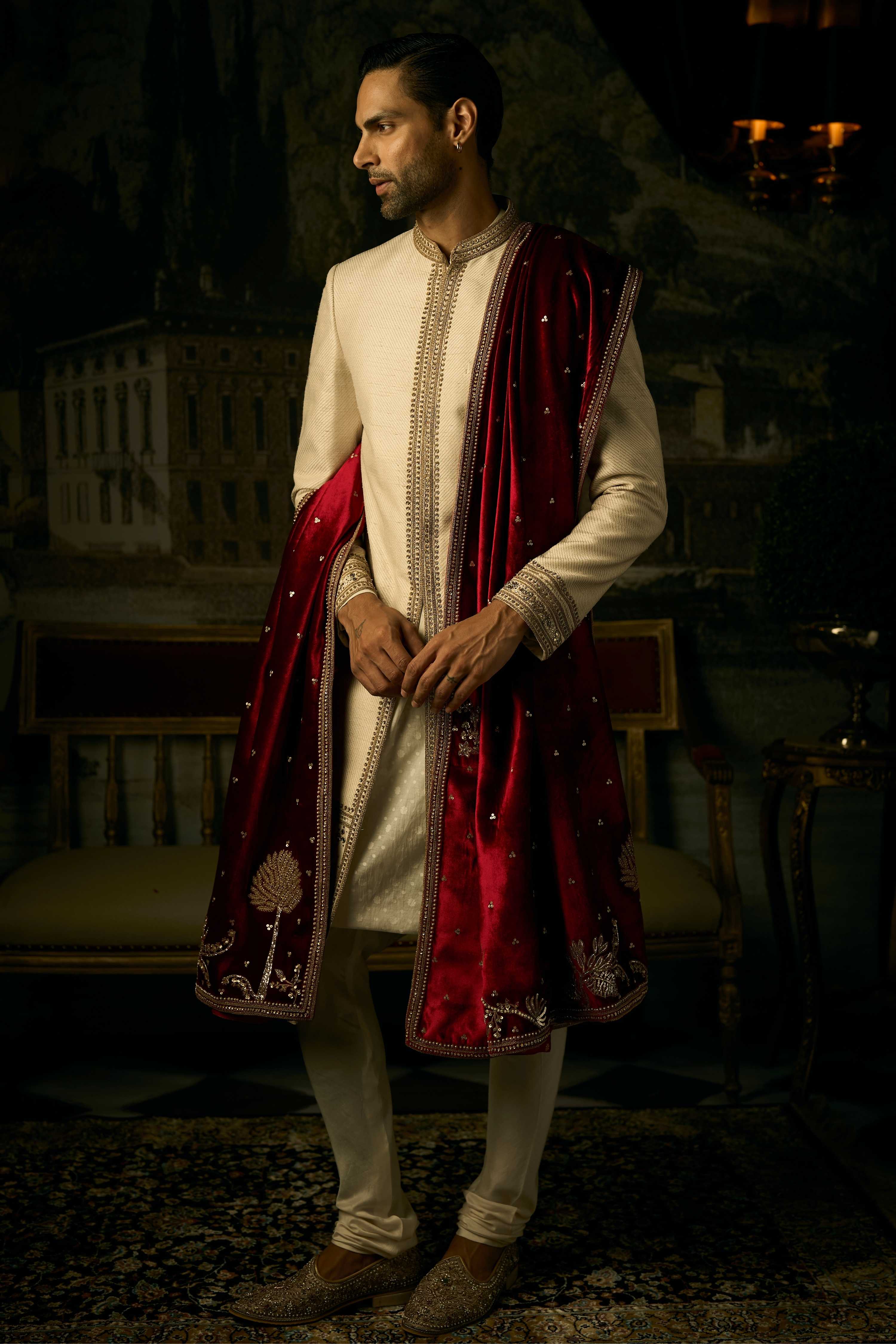 The Vintage Seascape Sherwani