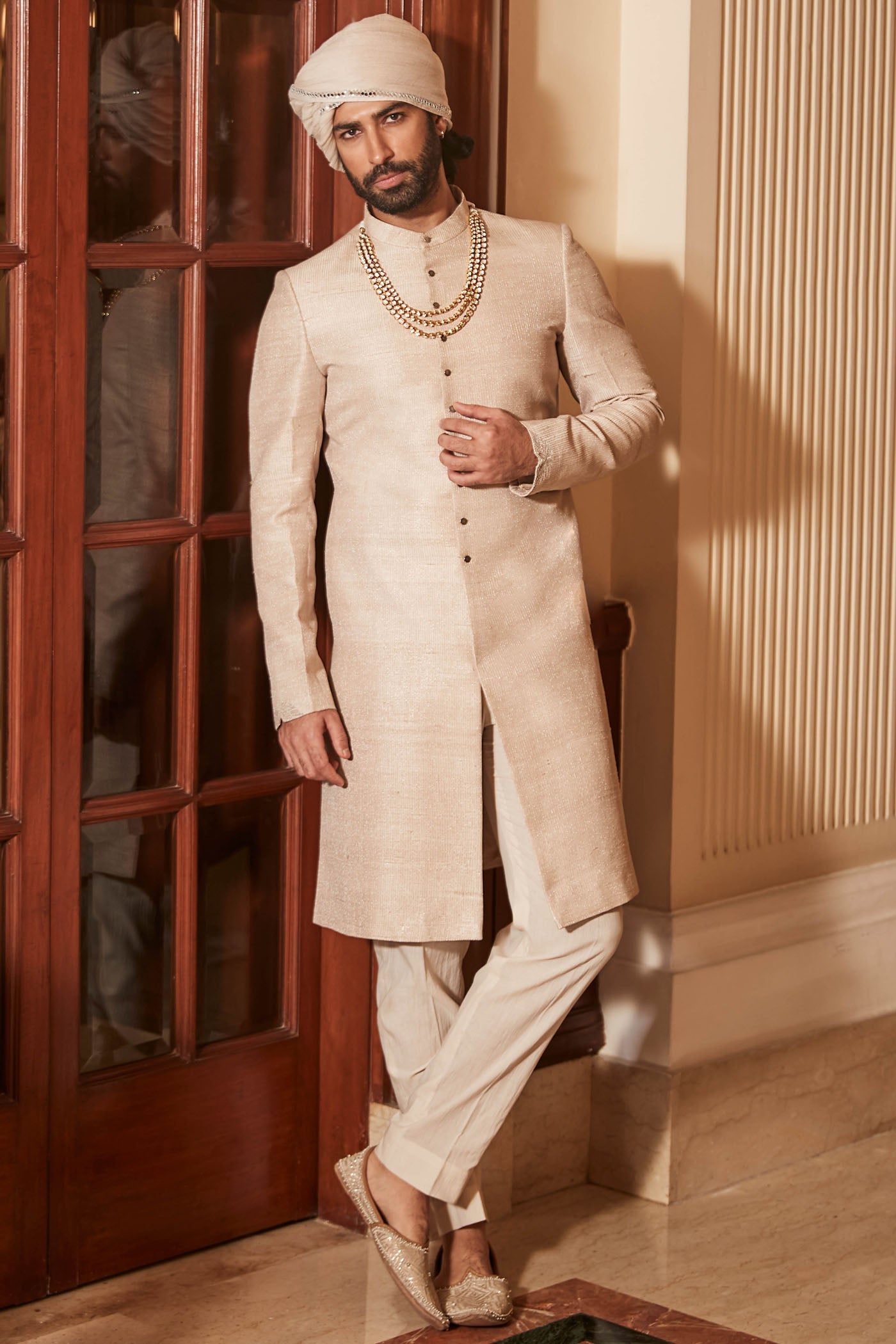 The Vintage Royal Ivory Sherwani