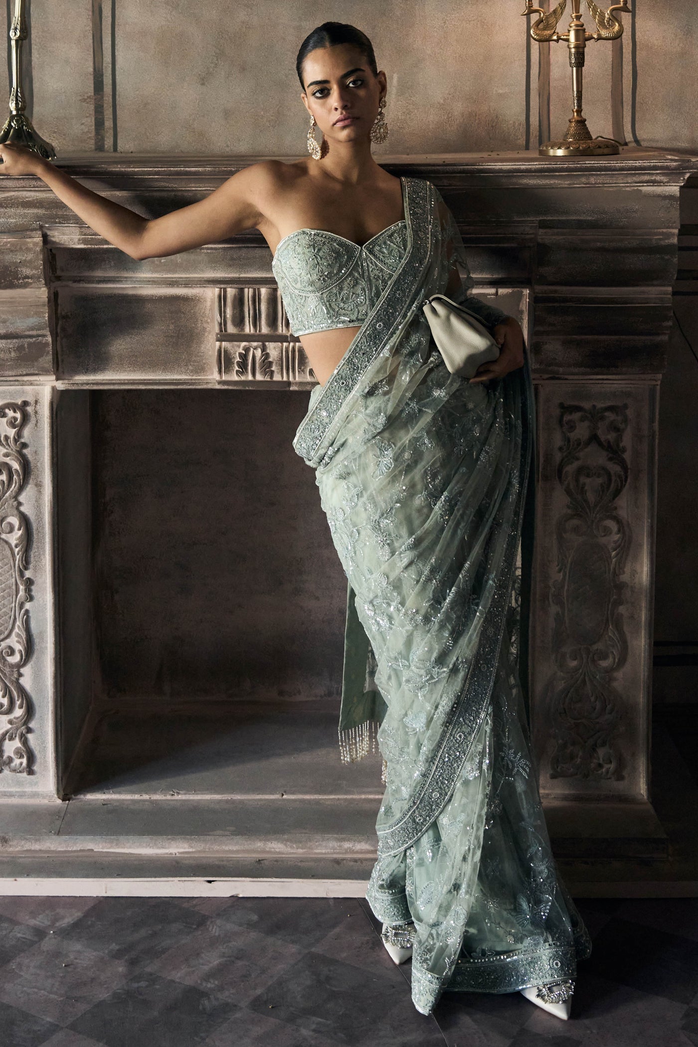 The Midnight Garden of Eden Saree