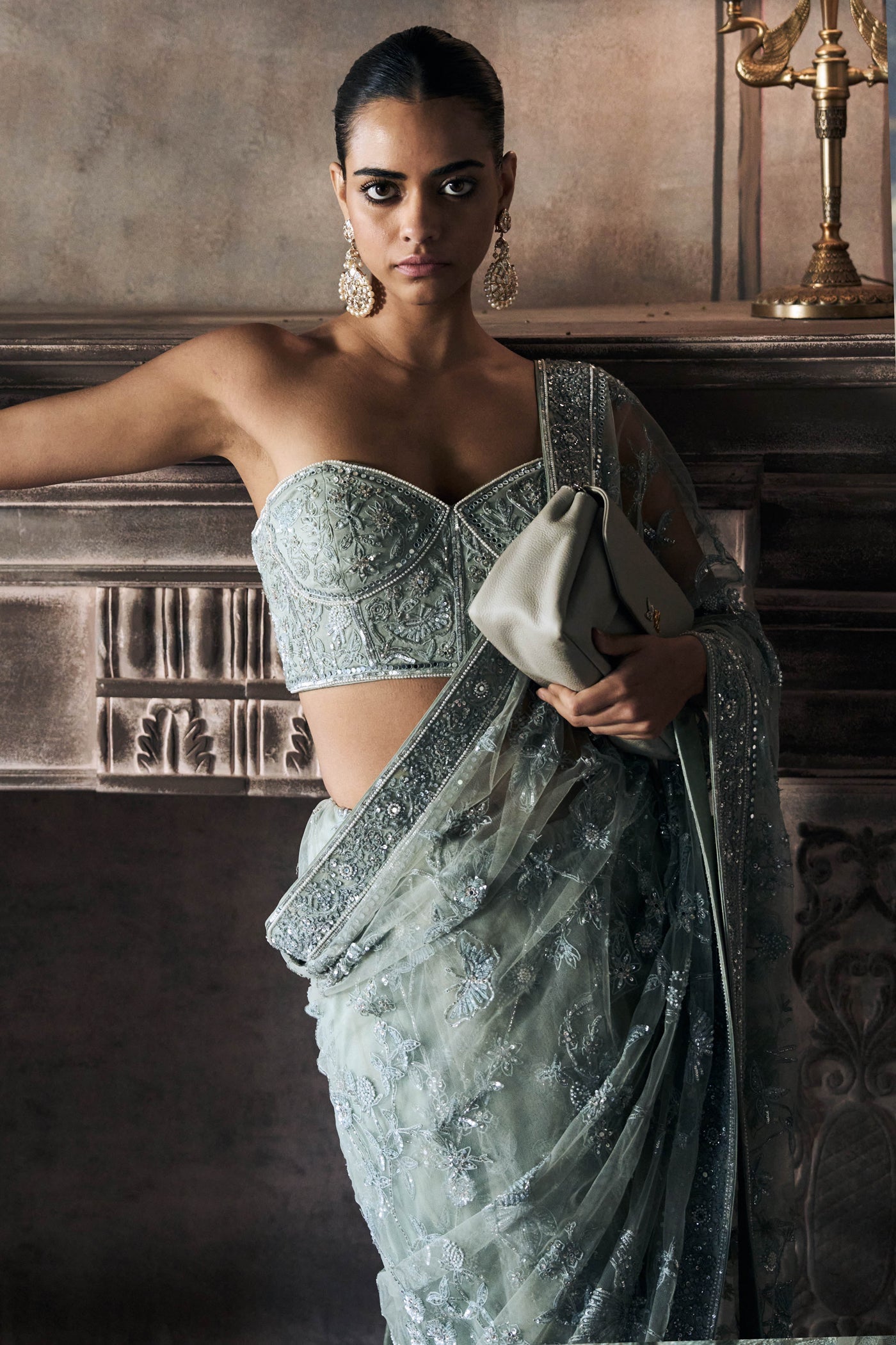 The Midnight Garden of Eden Saree
