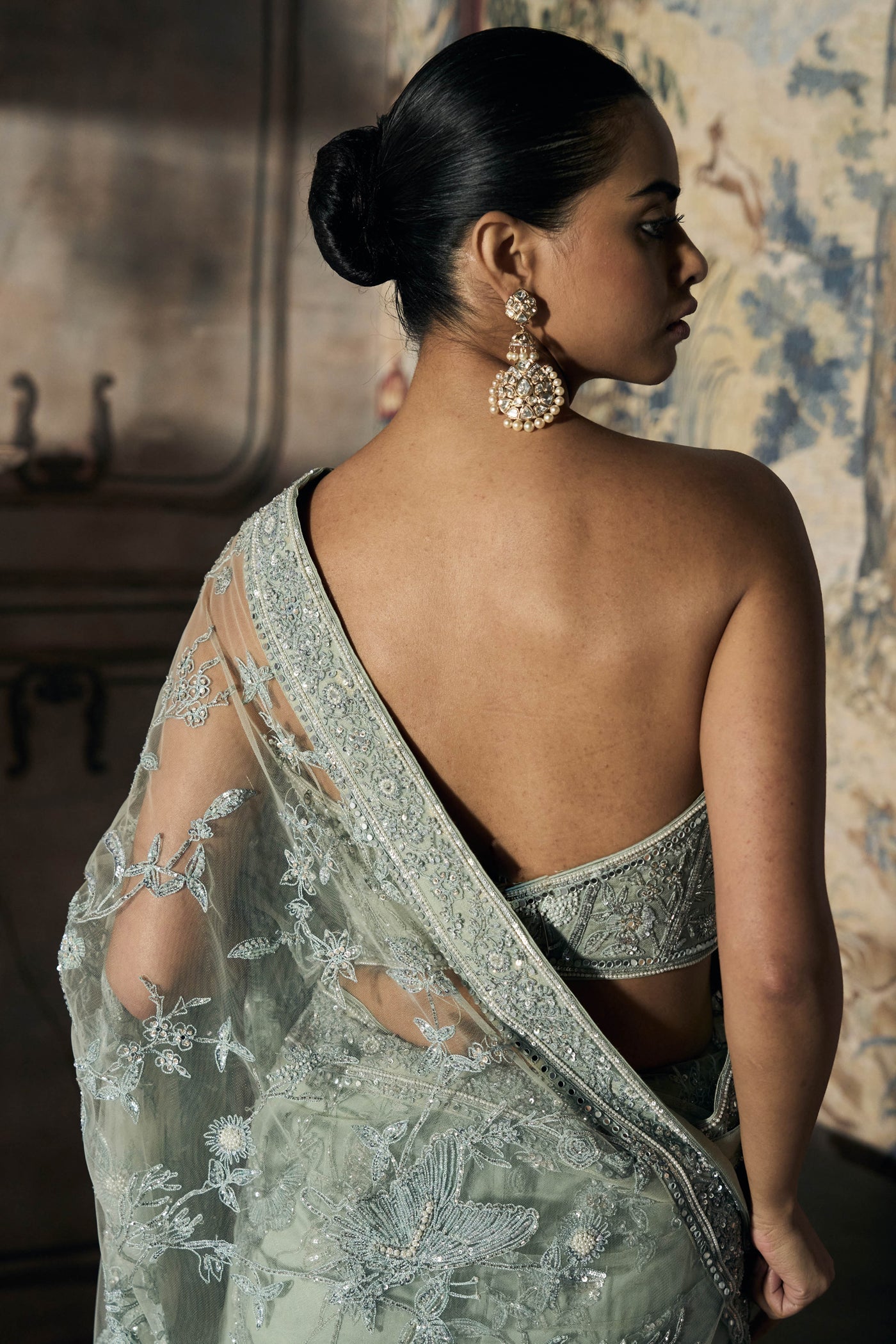The Midnight Garden of Eden Saree