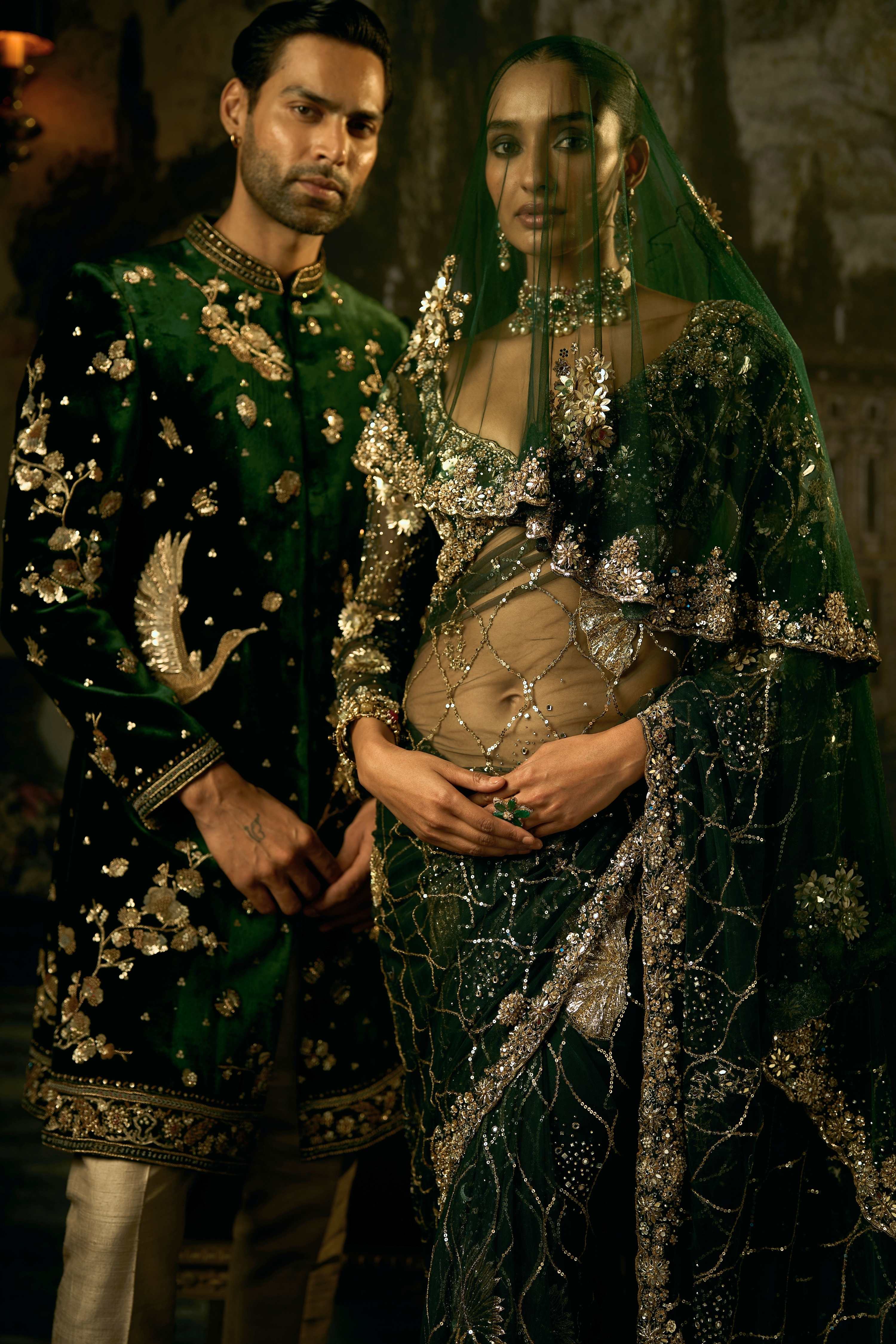 The Wild Lotus Pond Saree
