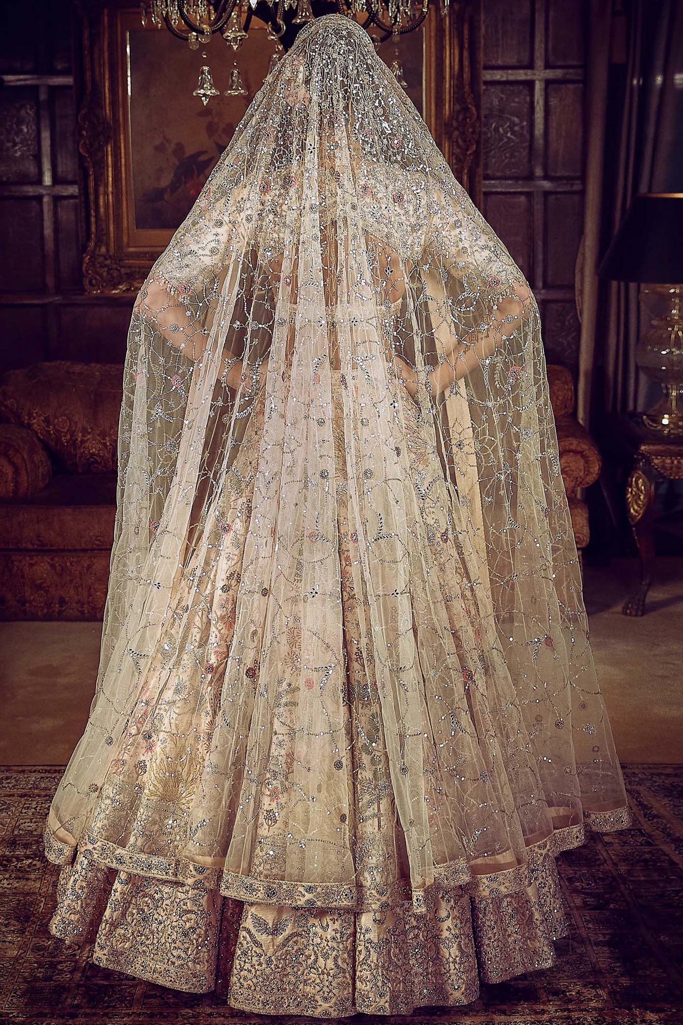 The Wanderlust Peach Sky Masai Lehenga The Wanderlust Peach Sky Masai Lehenga