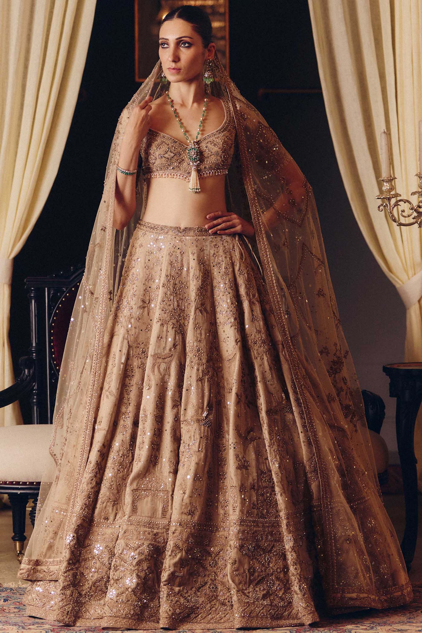 The Dripping Gold Tara Lehenga