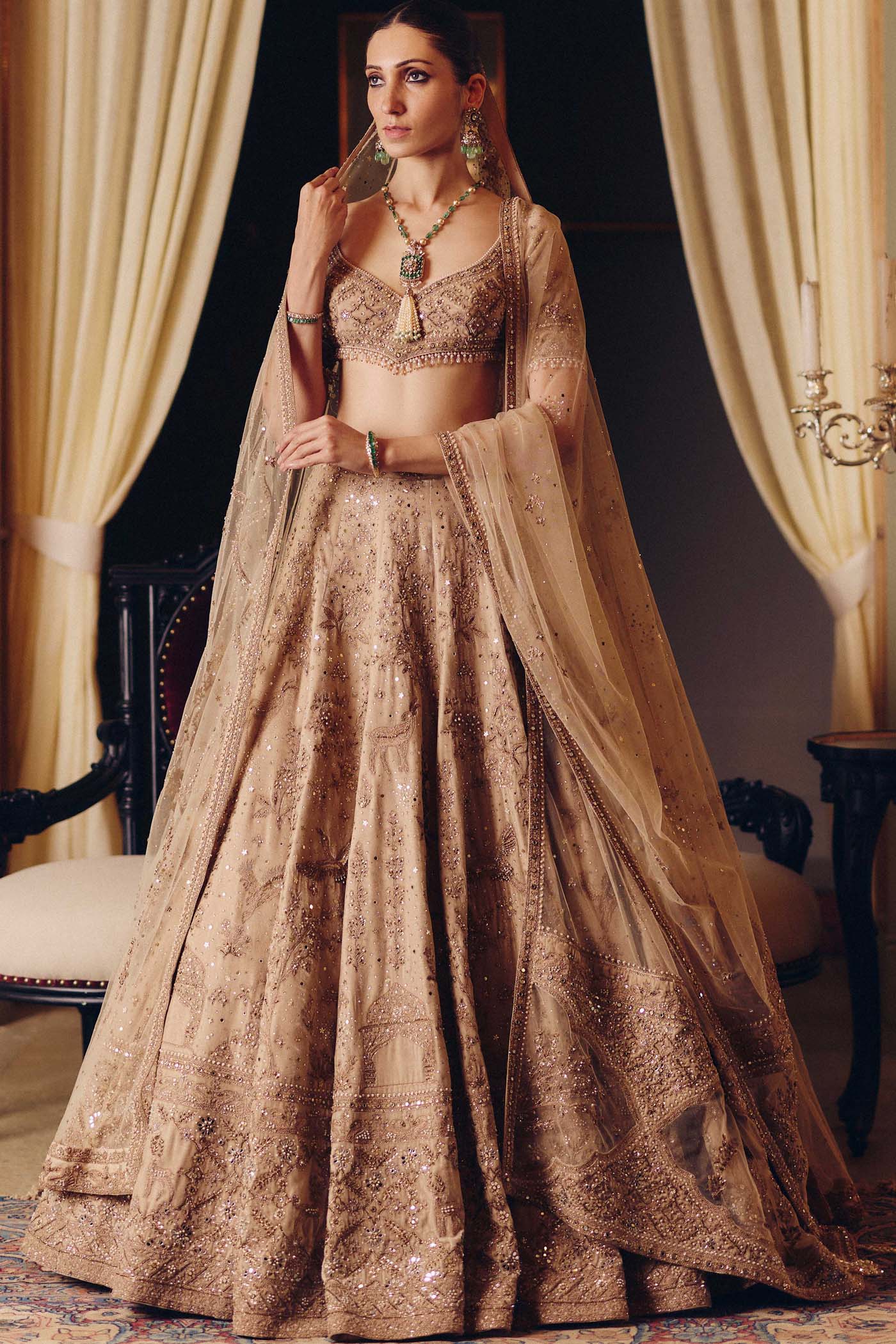 The Dripping Gold Tara Lehenga